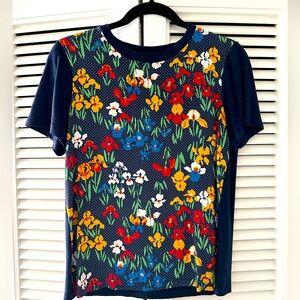 Tory. Burch silk and linen t-shirt